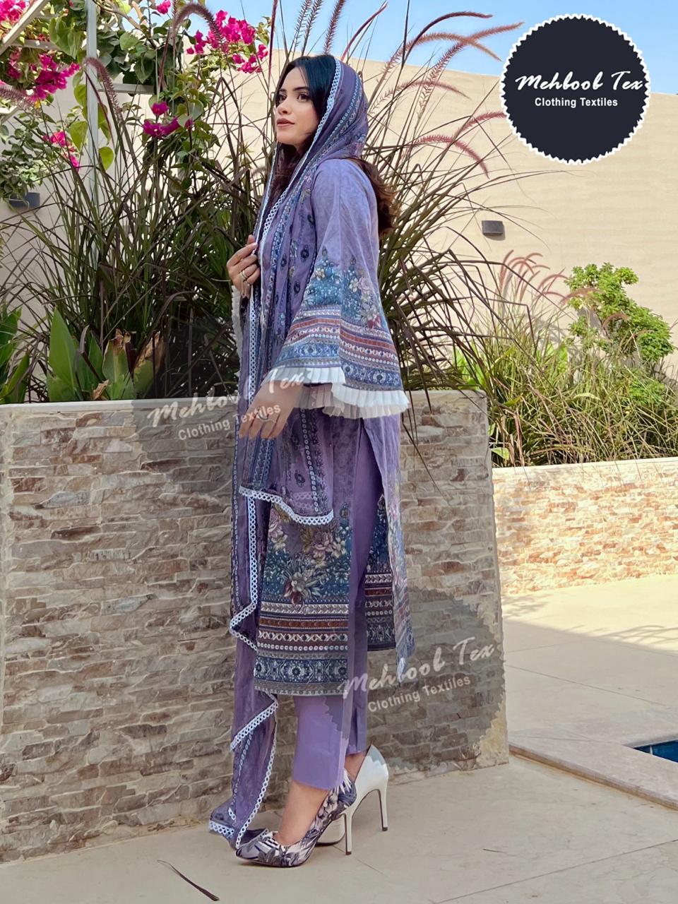 Pure Cotton Print Mehboob 1166 Salwar Suits