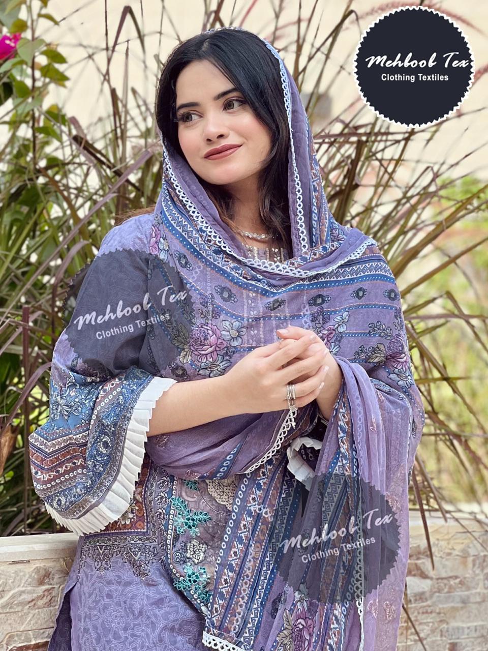 Pure Cotton Print Mehboob 1166 Salwar Suits