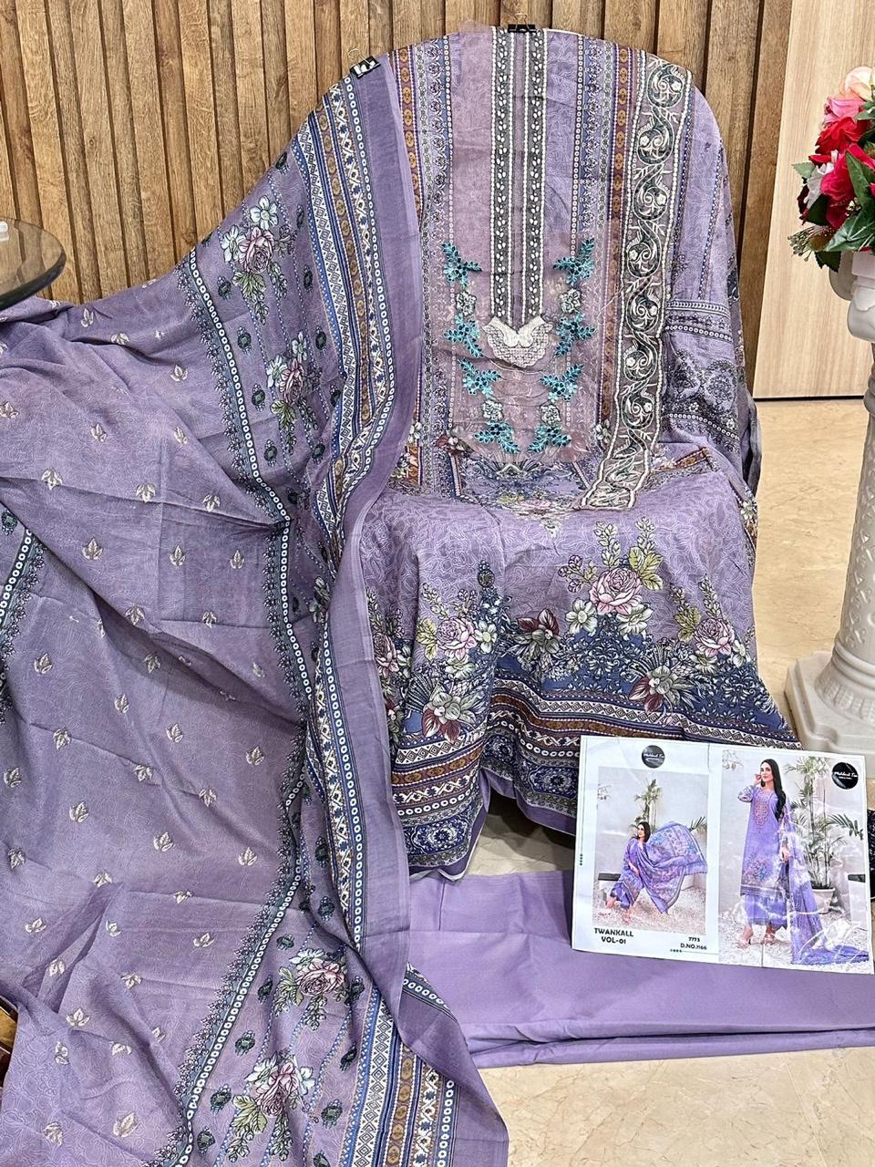 Pure Cotton Print Mehboob 1166 Salwar Suits