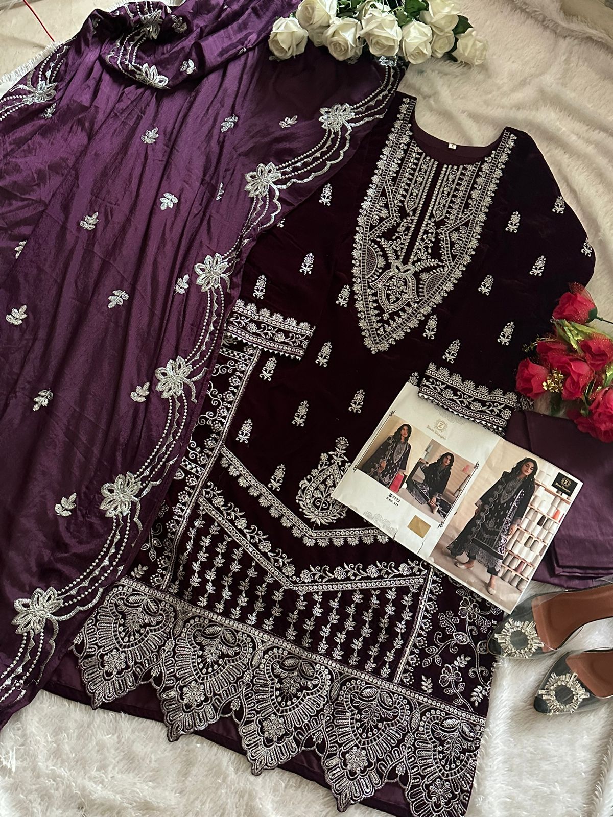 Ziaaz Designs 377 Velvet Salwar