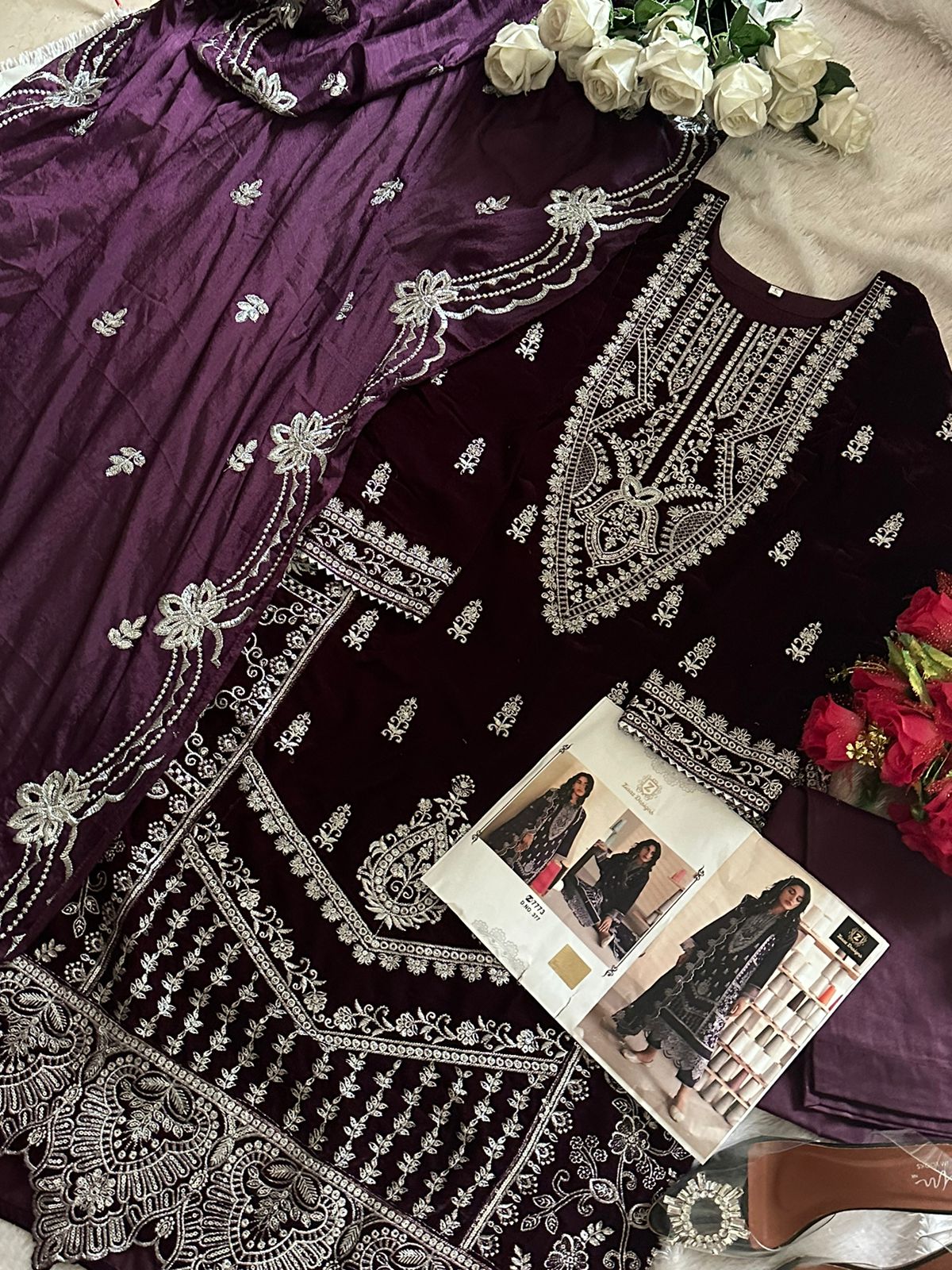Ziaaz Designs 377 Velvet Salwar