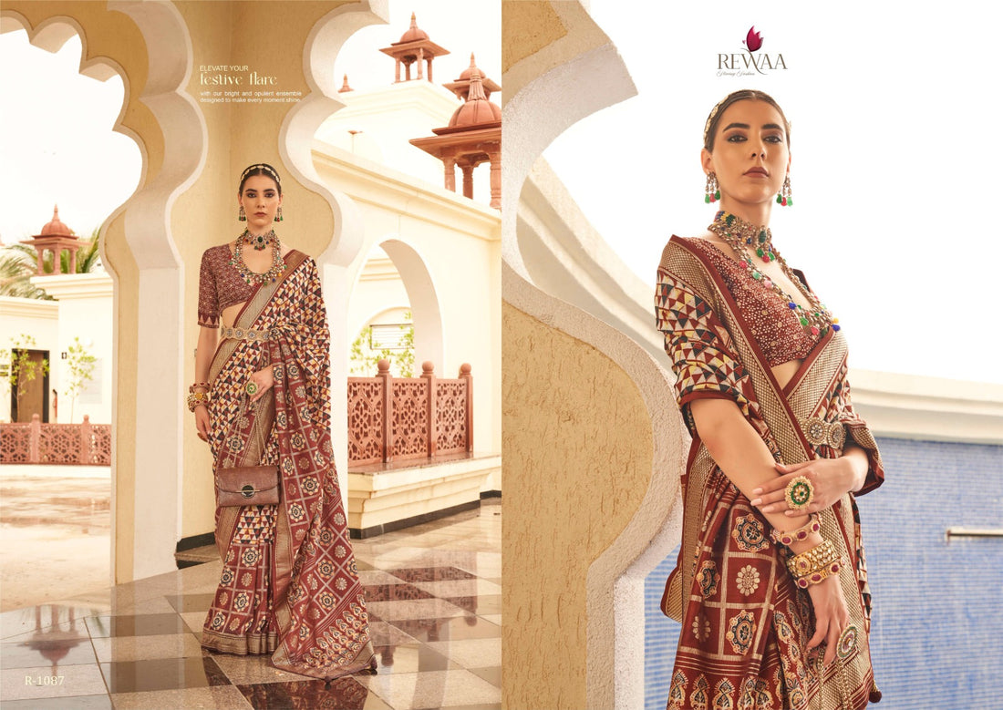Rewaa Aaranya Superior Silk Saree Design 1087