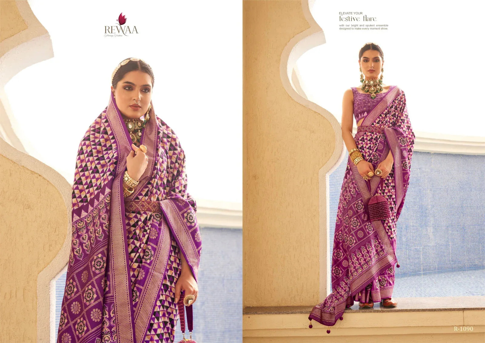 Rewaa Aaranya Superior Silk Saree Design 1090