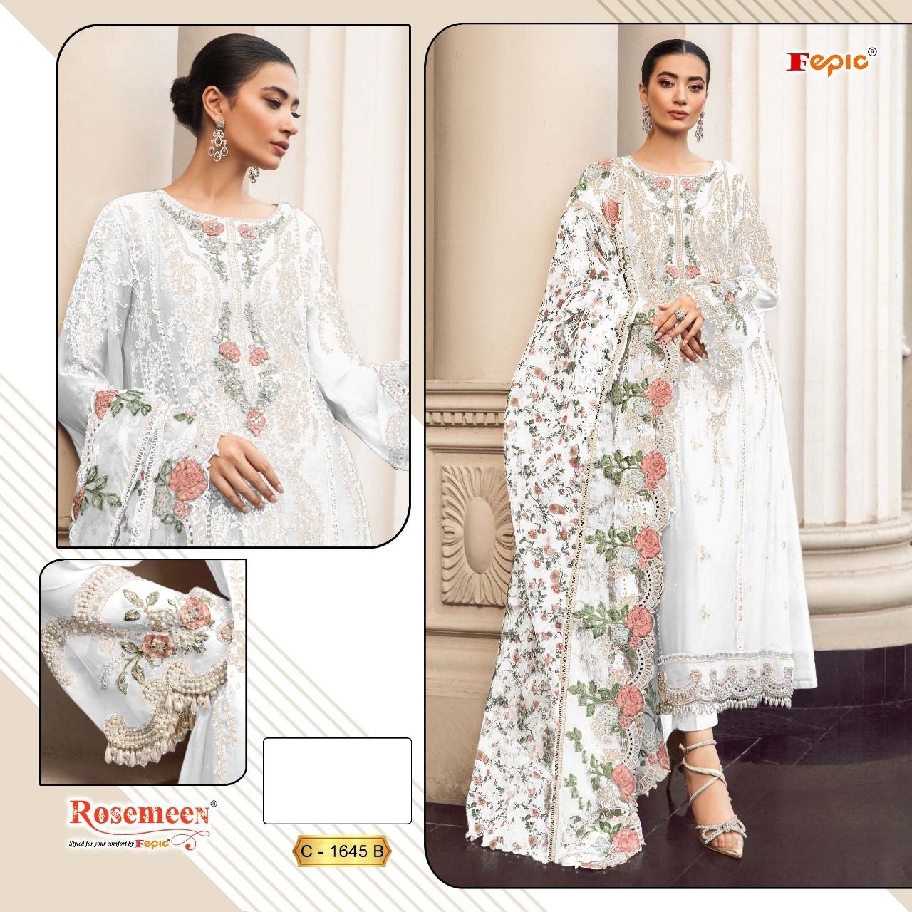 Fepic C 1645 Rosemeen Pakistani Suits