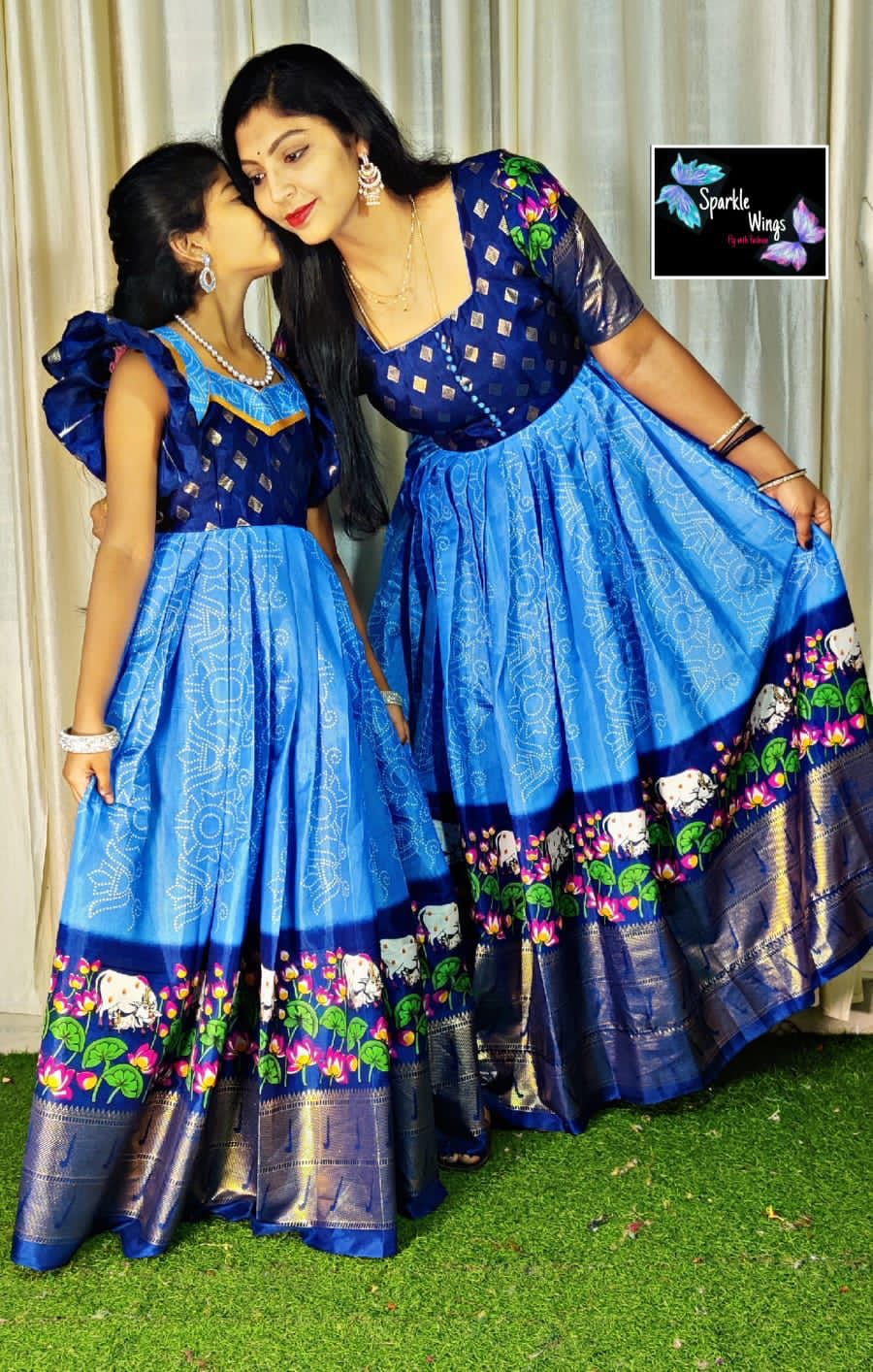 Beautiful Designer Kids Soft Zari Silk Silk Lehenga Choli