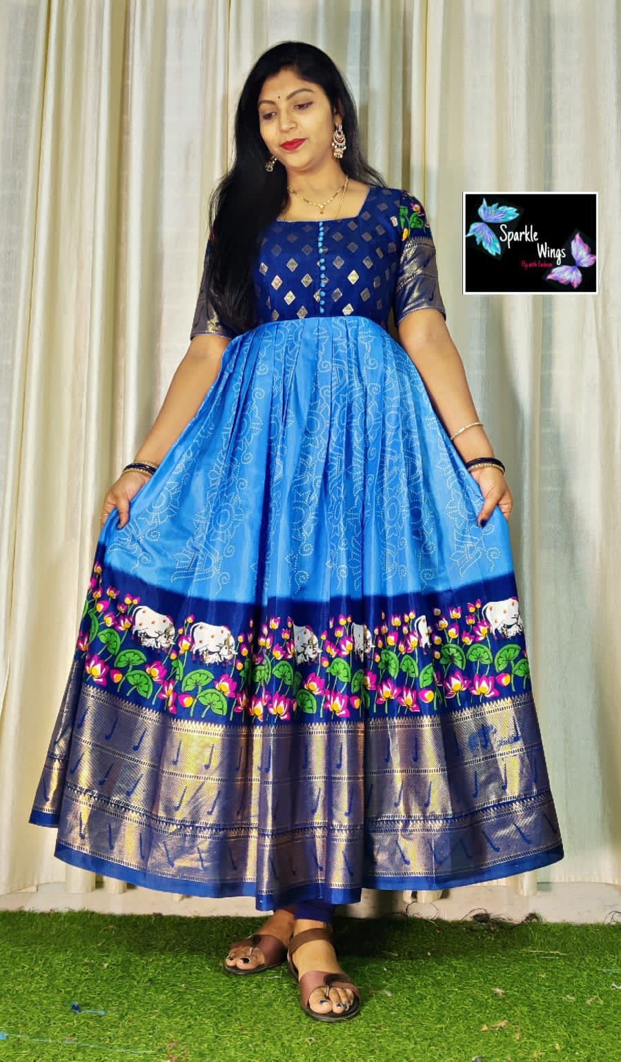Beautiful Designer Kids Soft Zari Silk Silk Lehenga Choli
