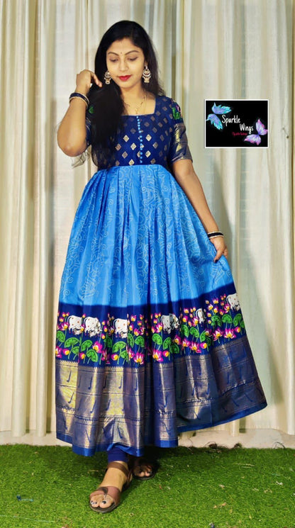 Beautiful Designer Kids Soft Zari Silk Silk Lehenga Choli