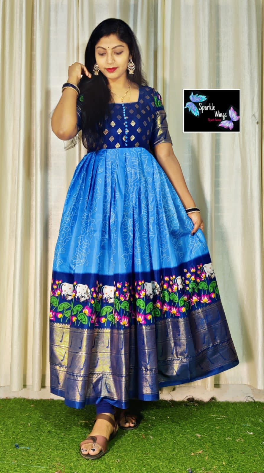 Beautiful Designer Kids Soft Zari Silk Silk Lehenga Choli