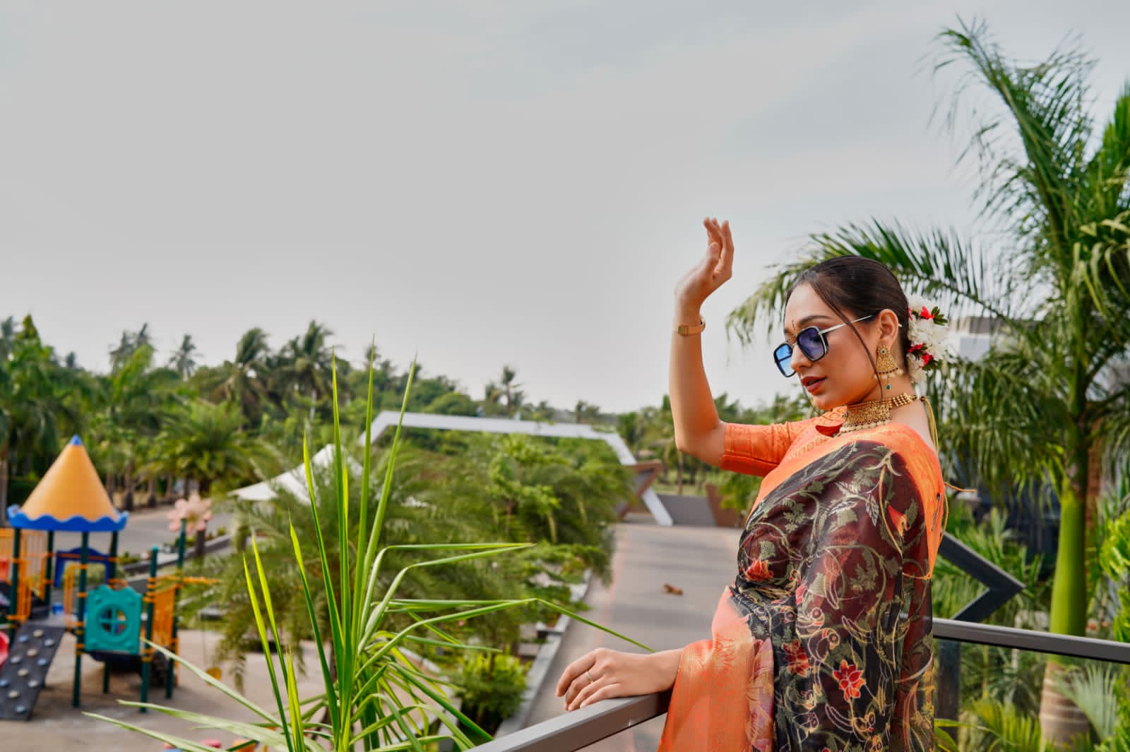 Beautiful Designer Organza Zari Silk Saree Anokhi Digital 2