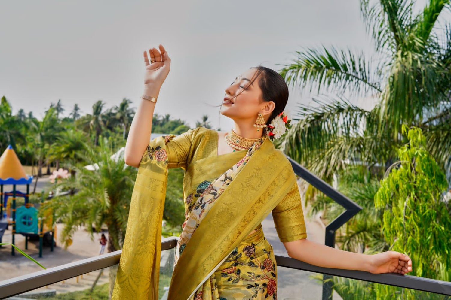 Beautiful Designer Organza Zari Silk Saree Anokhi Digital 2
