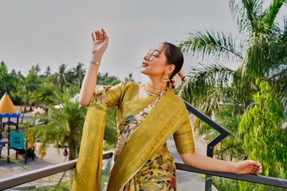 Beautiful Designer Organza Zari Silk Saree Anokhi Digital 2
