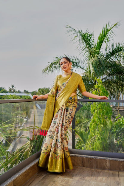 Beautiful Designer Organza Zari Silk Saree Anokhi Digital 2