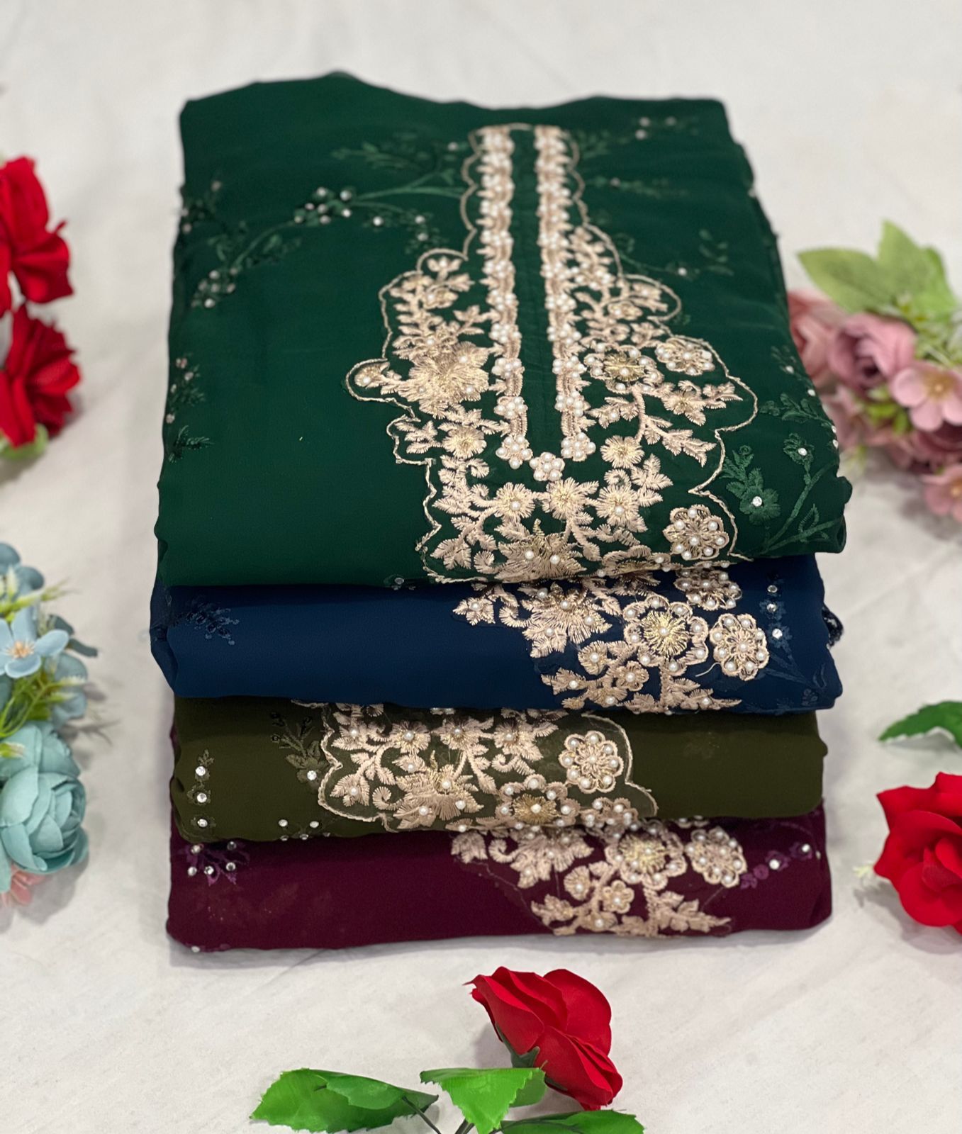 Kross Kulture KK 43 Georgette With Embroidery Fancy Pakistani Suits