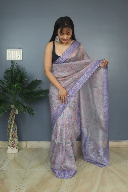 Designer Vrinda Pure soft Organza Silk Saree