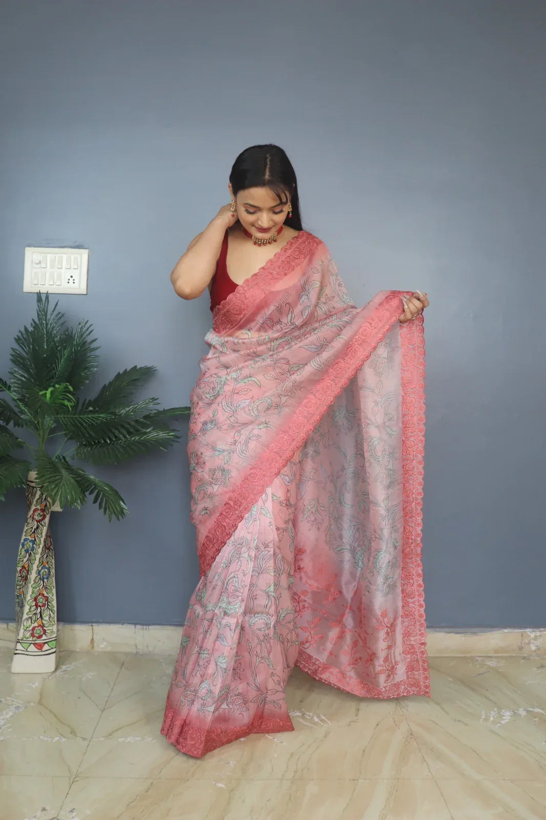 Designer Vrinda Pure soft Organza Silk Saree