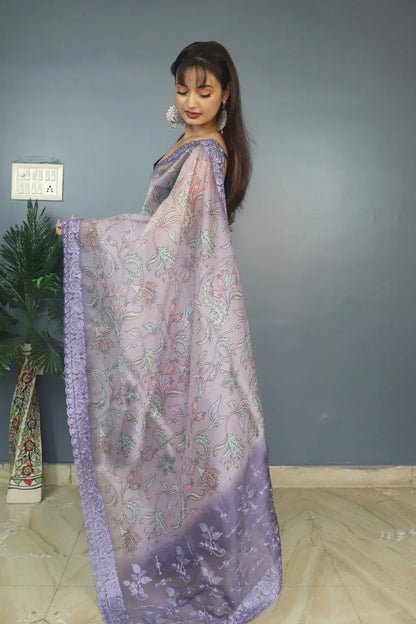 Designer Vrinda Pure soft Organza Silk Saree