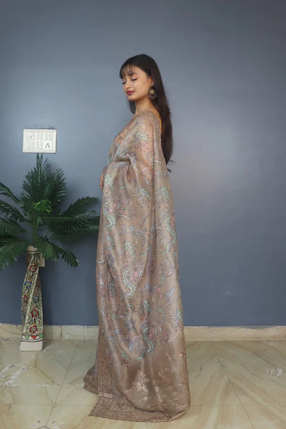 Designer Vrinda Pure soft Organza Silk Saree