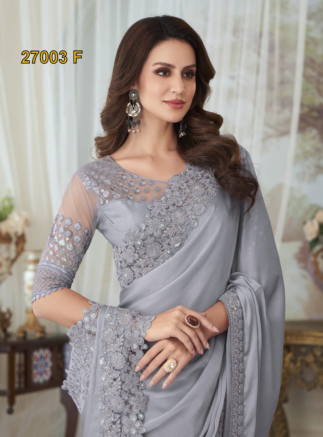 Tfh Silver Screen 27003 Exclusive Designer Saree Collection