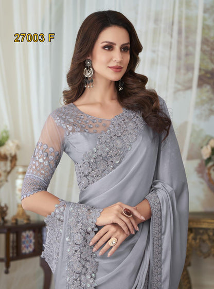 Tfh Silver Screen 27003 Exclusive Designer Saree Collection