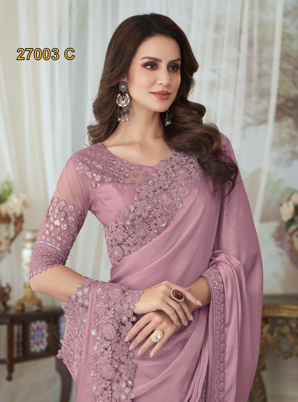 Tfh Silver Screen 27003 Exclusive Designer Saree Collection