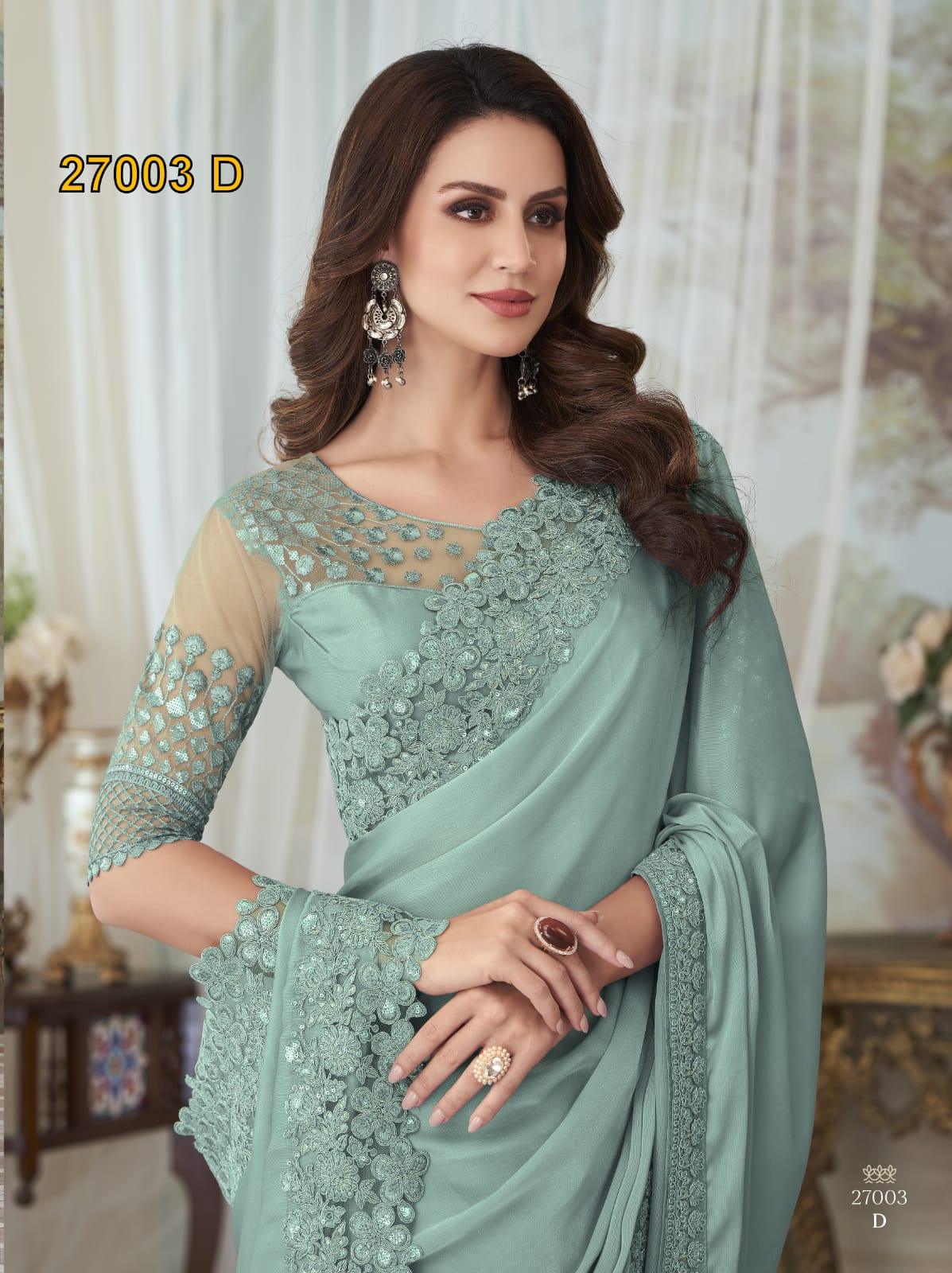 Tfh Silver Screen 27003 Exclusive Designer Saree Collection