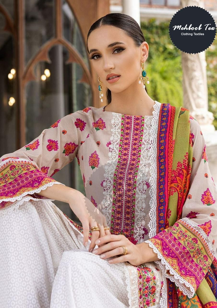 Mehboob 1178 Pure Cotton Print Pakistani Salwar Suit