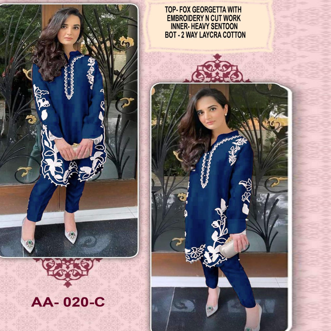 Aarsh Heavy Georgette Pakistani Georgette Suit Design 020
