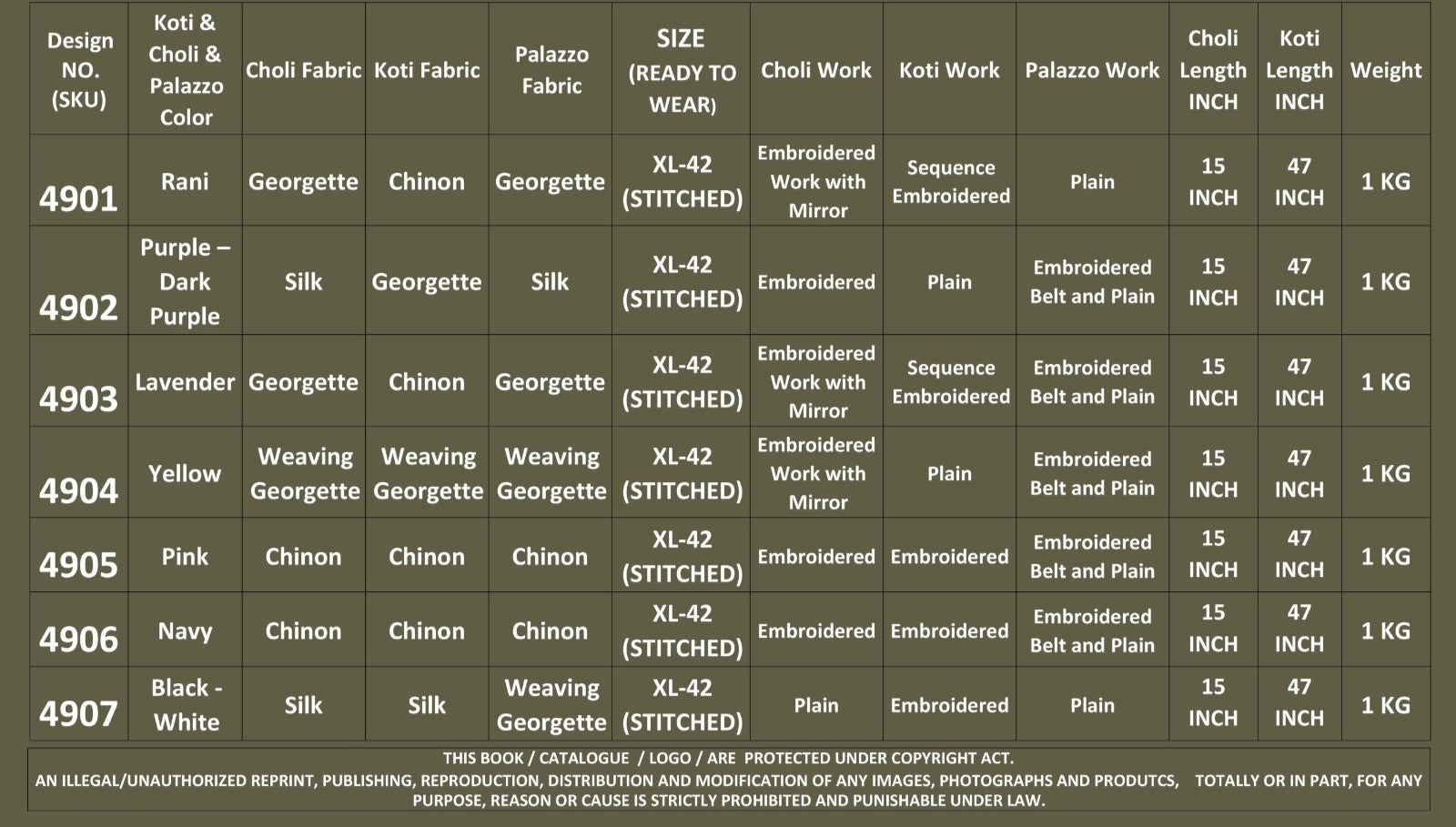 New Style Co-Ords Collection Flory Vol. 34 Design 4903