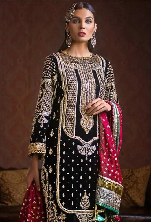 Fepic Rosemeen V 17032 Velvet Heavy Embroidered Pakistani Suit