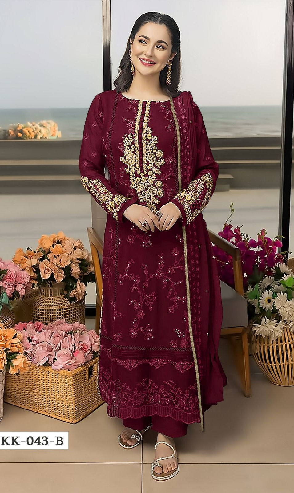 Kross Kulture KK 43 Georgette With Embroidery Fancy Pakistani Suits