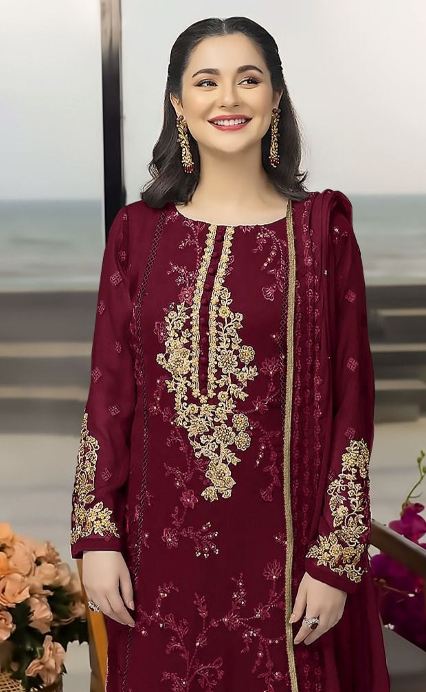 Kross Kulture KK 43 Georgette With Embroidery Fancy Pakistani Suits