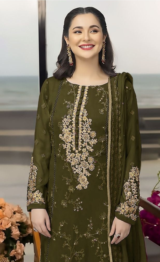 Kross Kulture KK 43 Georgette With Embroidery Fancy Pakistani Suits