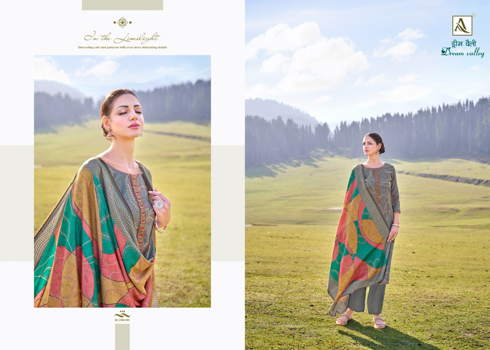 Alok Suits Dream Valle Pure Finest Pashmina Designer Digital Print Suit