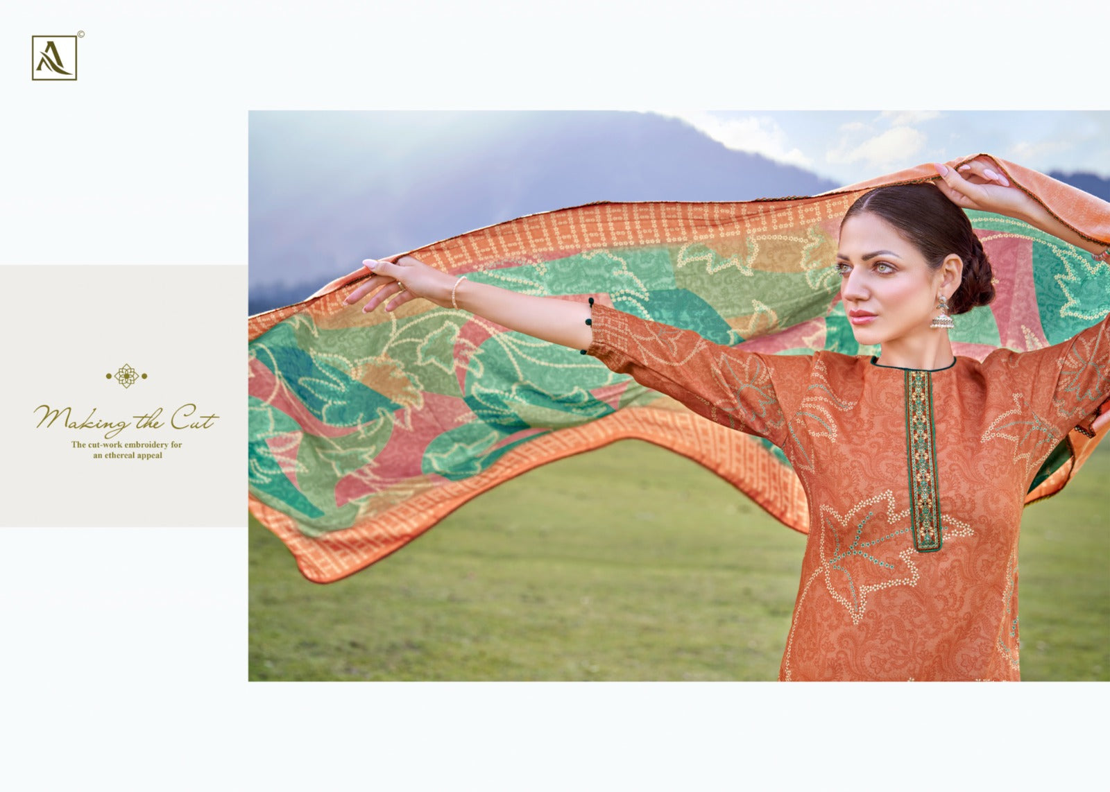 Alok Suits Dream Valle Pure Finest Pashmina Designer Digital Print Suit