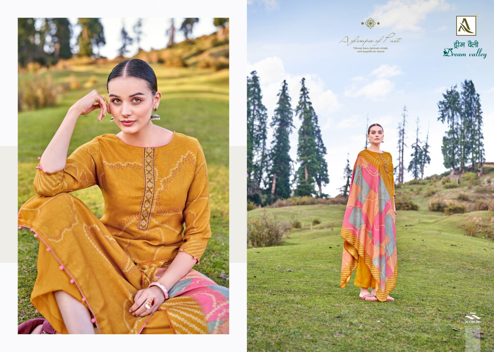 Alok Suits Dream Valle Pure Finest Pashmina Designer Digital Print Suit