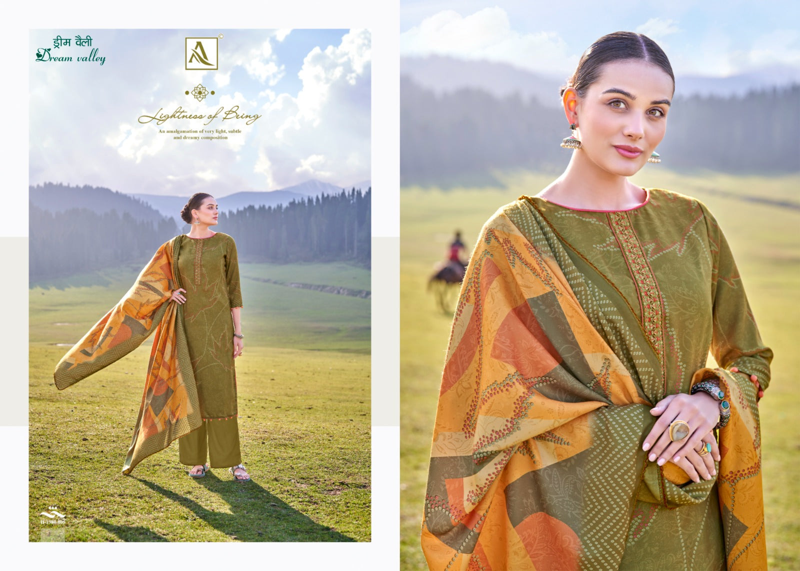 Alok Suits Dream Valle Pure Finest Pashmina Designer Digital Print Suit