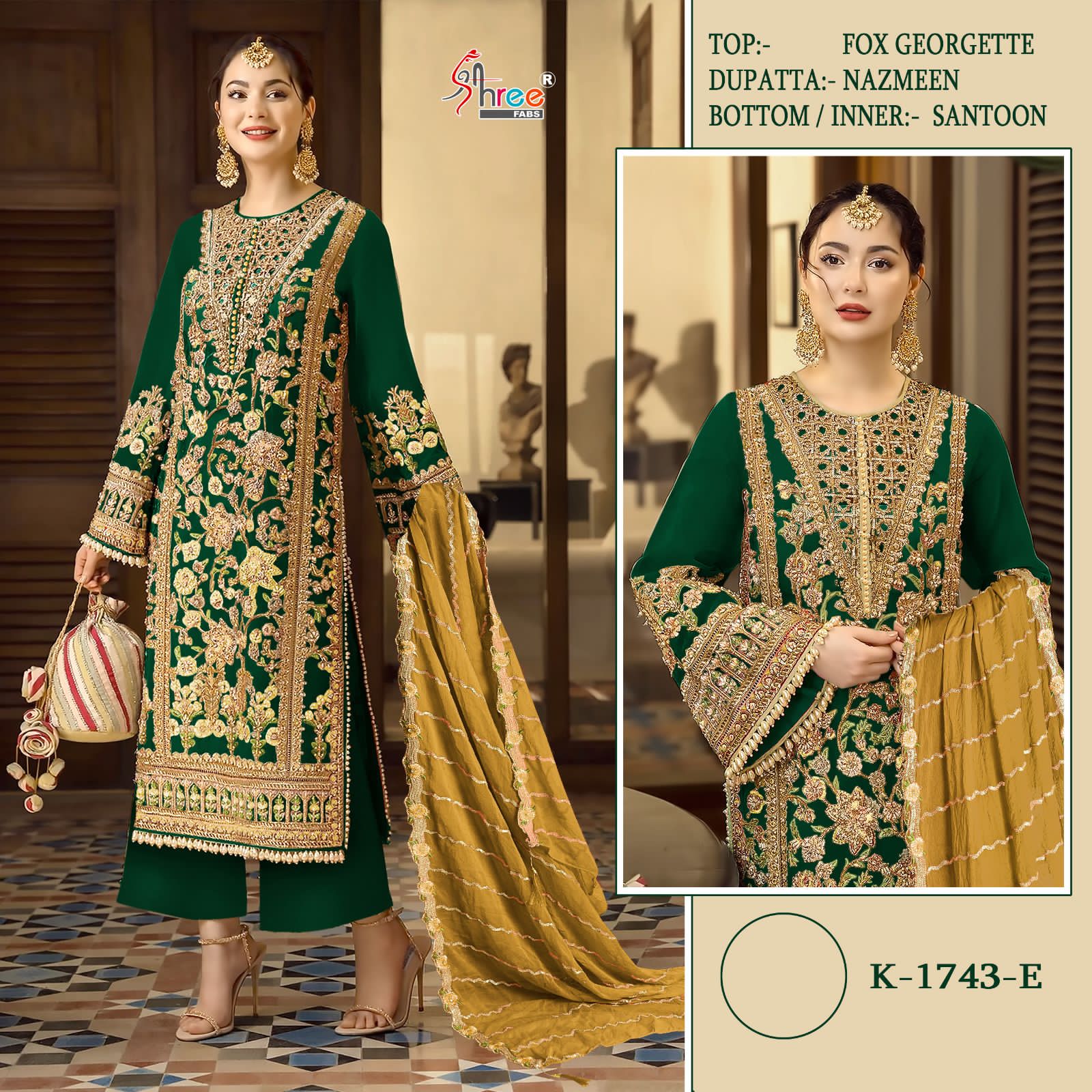 Shree Fabs K 1743 Series Pakistani Suits