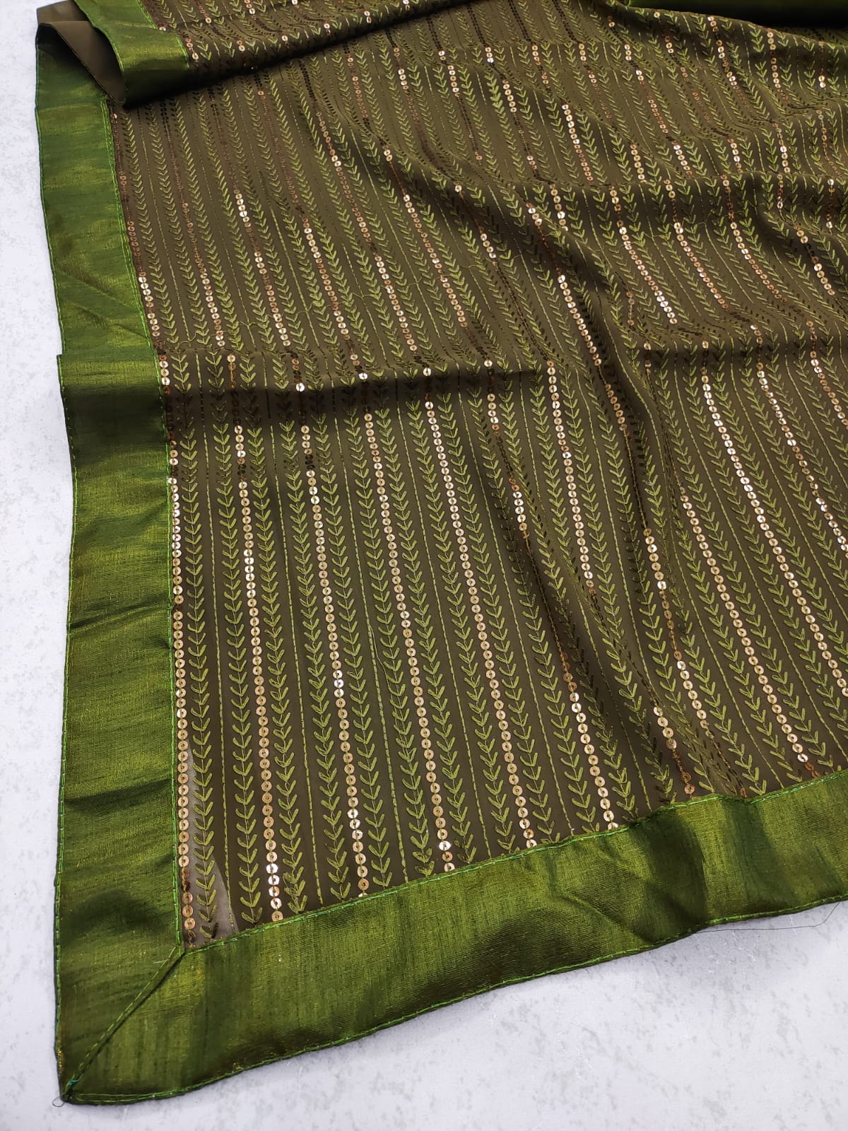 Beautiful Designer Heavy Georgette Exclusive Sequanc Saree Design 5020