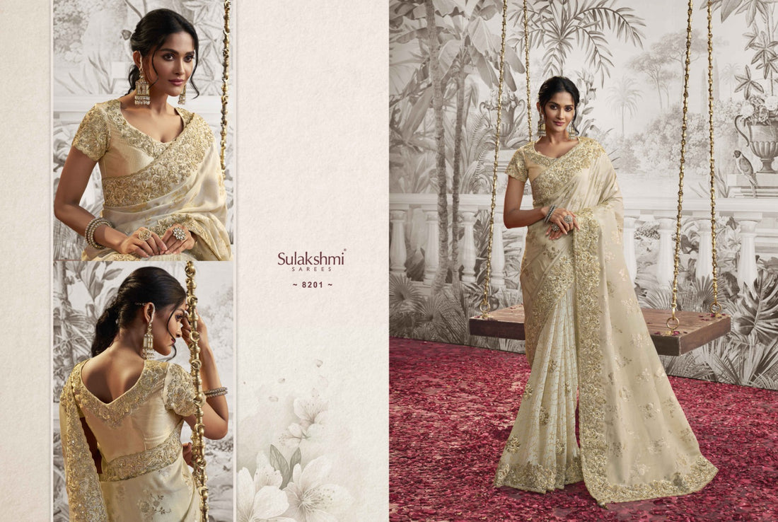Wedding Special Designer Sulakshmi Noor Silk Desgin 8201