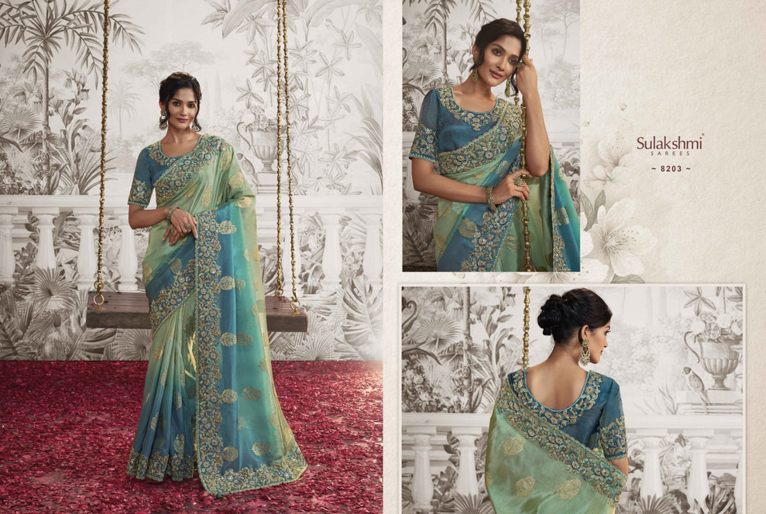 Wedding Special Designer Sulakshmi Noor Silk Desgin 8203
