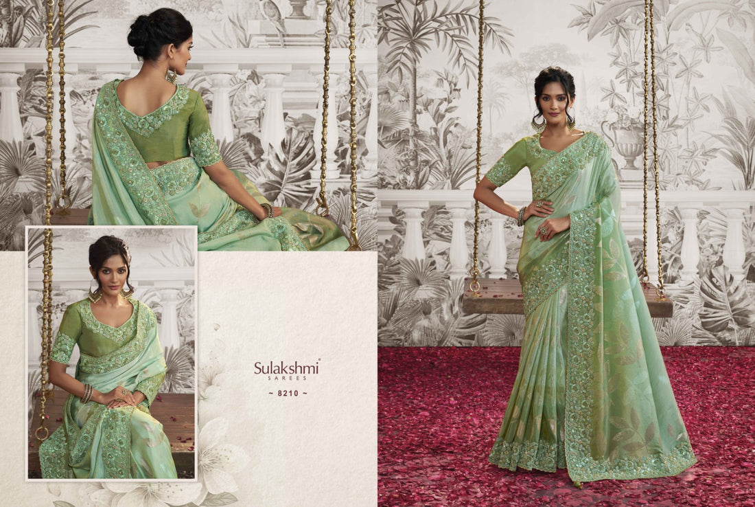 Wedding Special Designer Sulakshmi Noor Silk Desgin 8210