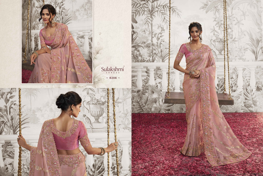 Wedding Special Designer Sulakshmi Noor Silk Desgin 8206