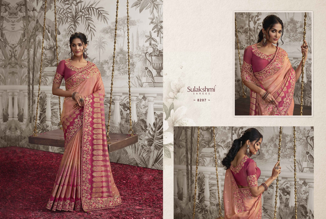 Wedding Special Designer Sulakshmi Noor Silk Desgin 8207