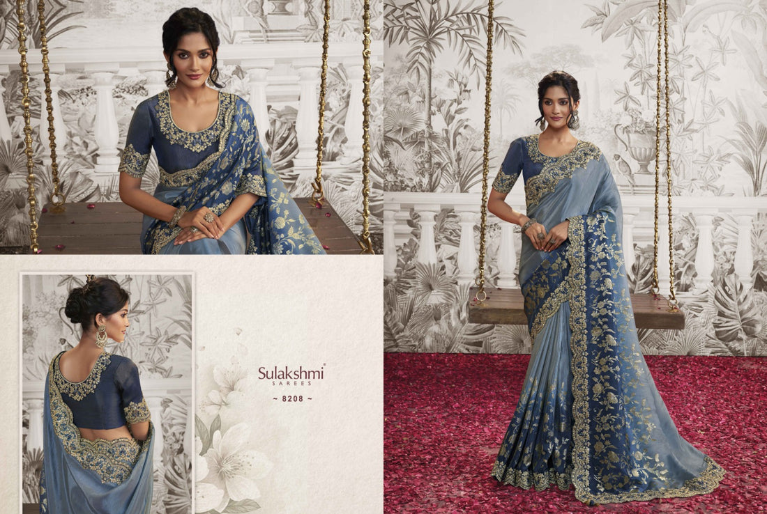 Wedding Special Designer Sulakshmi Noor Silk Desgin 8208