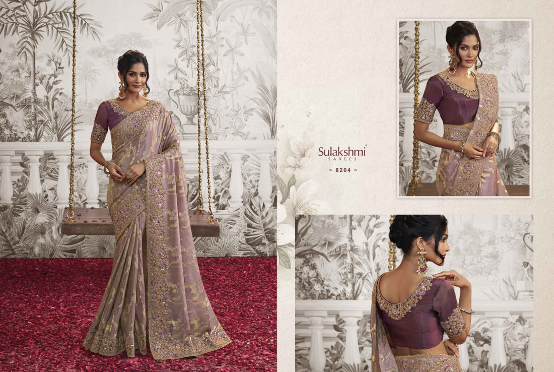 Wedding Special Designer Sulakshmi Noor Silk Desgin 8204
