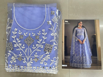 Beautiful Designer Senhora Sarika Butterfly Net Suit Design 3009