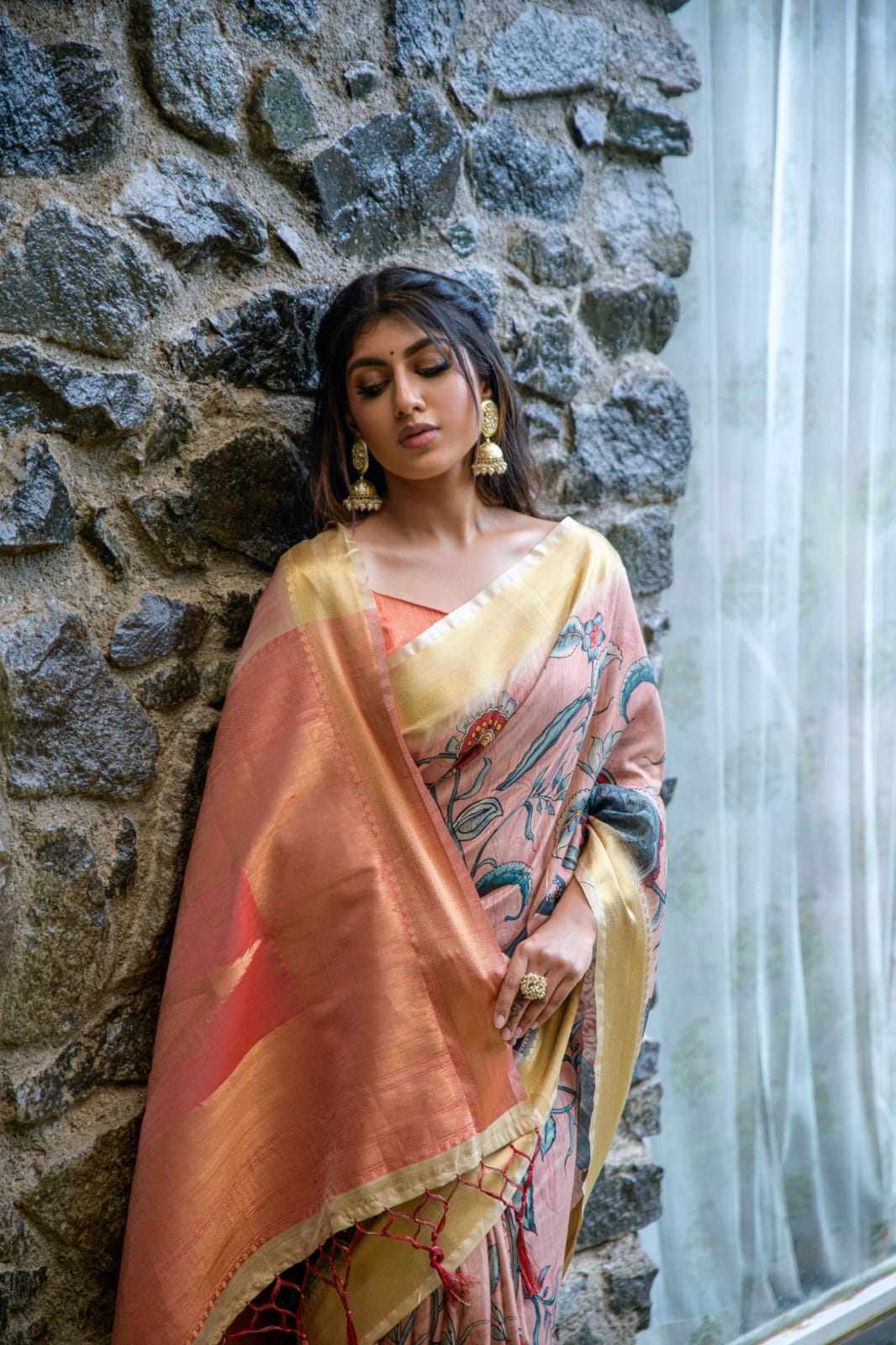 Beautiful Designer Premium Tussar silk Saree