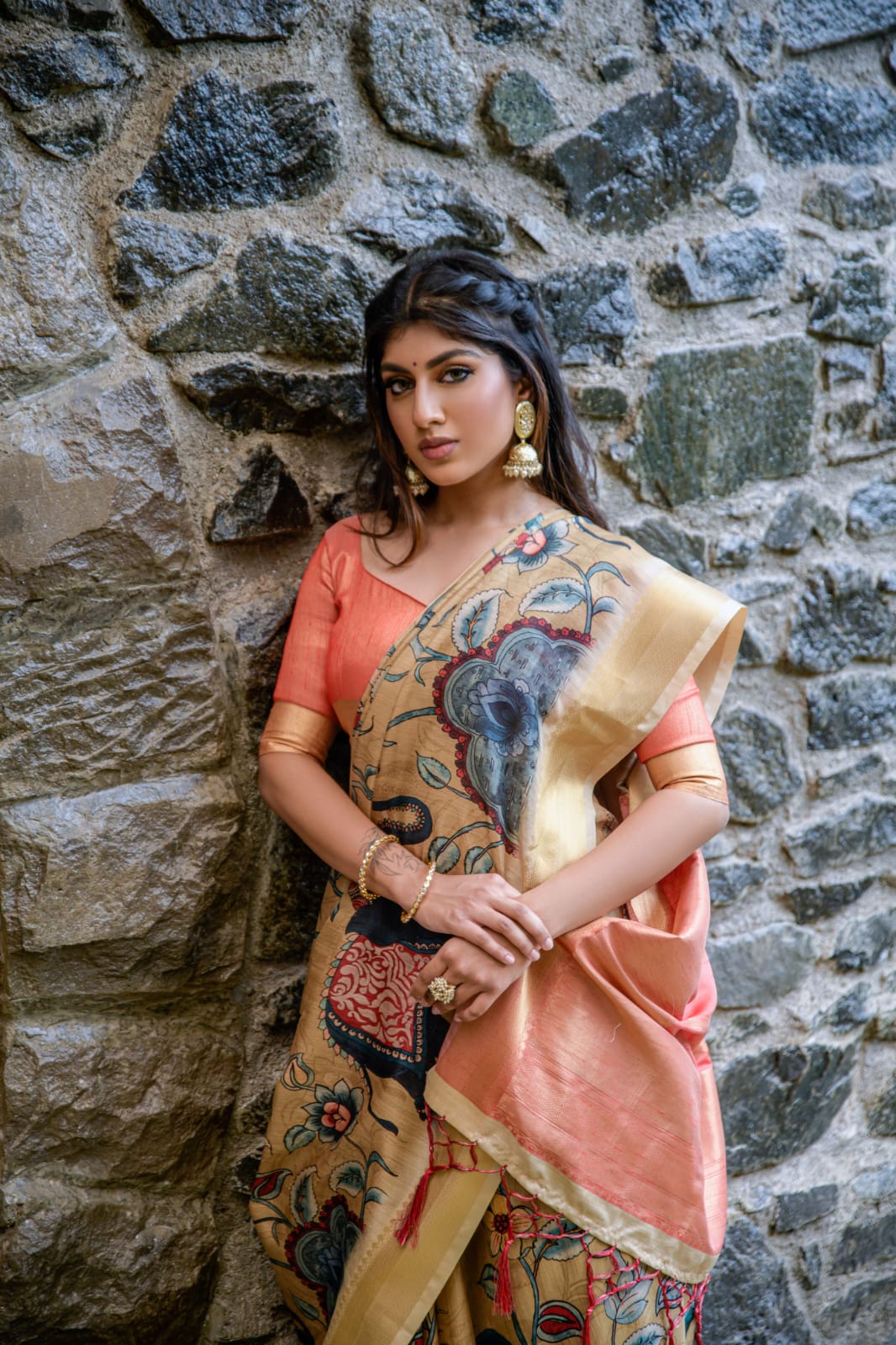 Beautiful Designer Premium Tussar silk Saree
