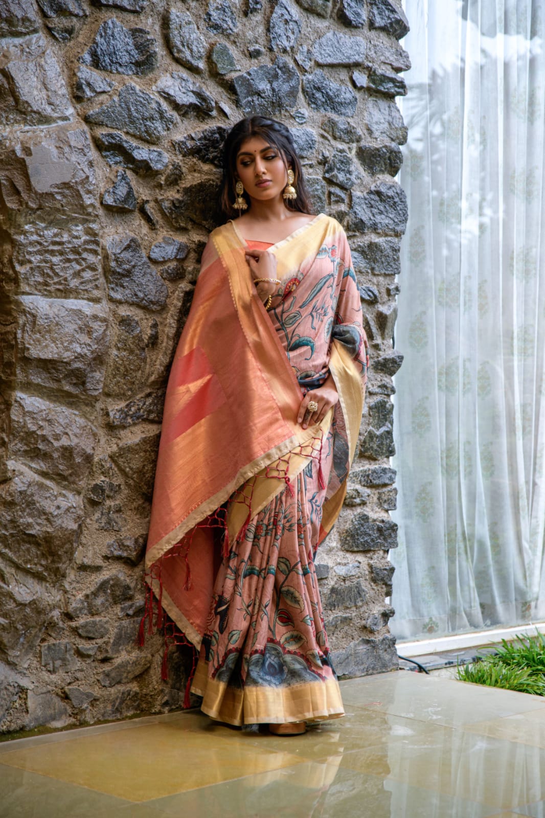 Beautiful Designer Premium Tussar silk Saree