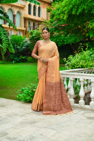 Beautiful Designer Heavy Premium Chanderi Silk Saree